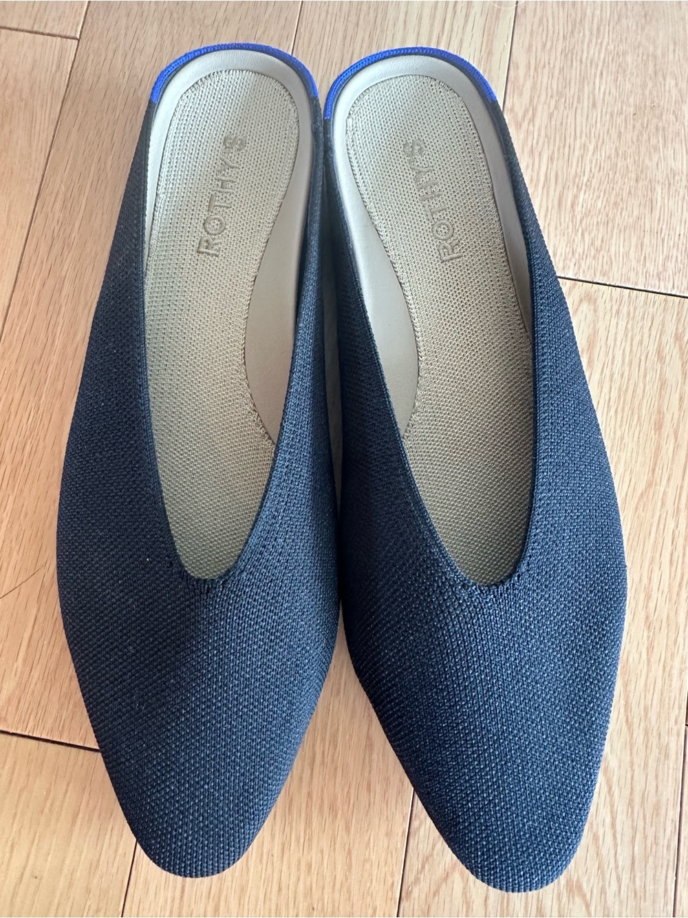 Rothy's Women's Pointed Slip-On Flats Black NEW Size 9.5